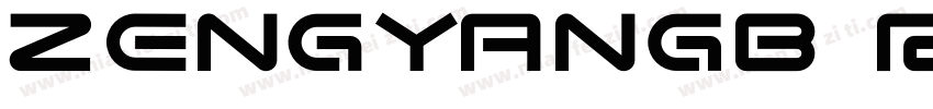 zengyanGB regular字体转换